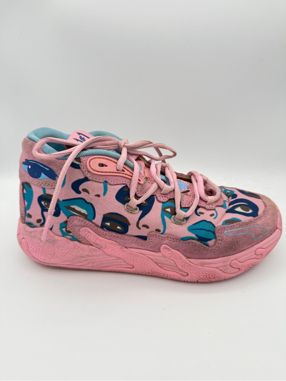Puma x KidSuper MB.03 Pink Lilac Lamelo Ball Basketball Shoes Graphic Sneakers 6